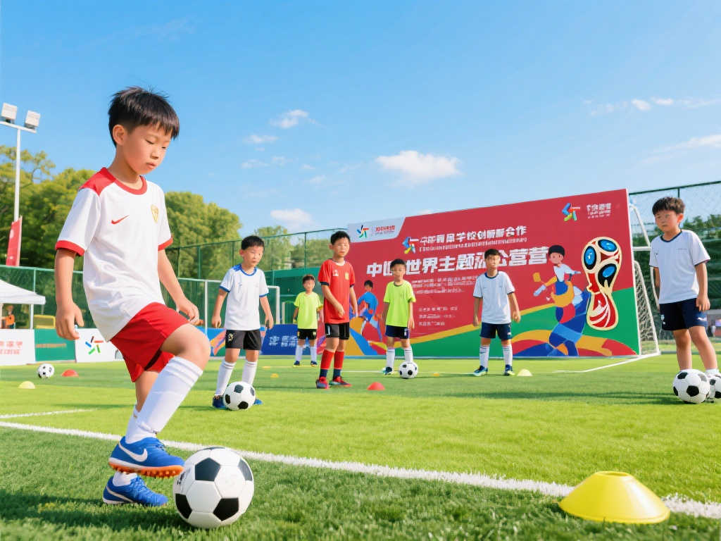 体彩携手足球学校推出世界杯主题训练营 体彩携手足球学校推出世界杯主题训练营